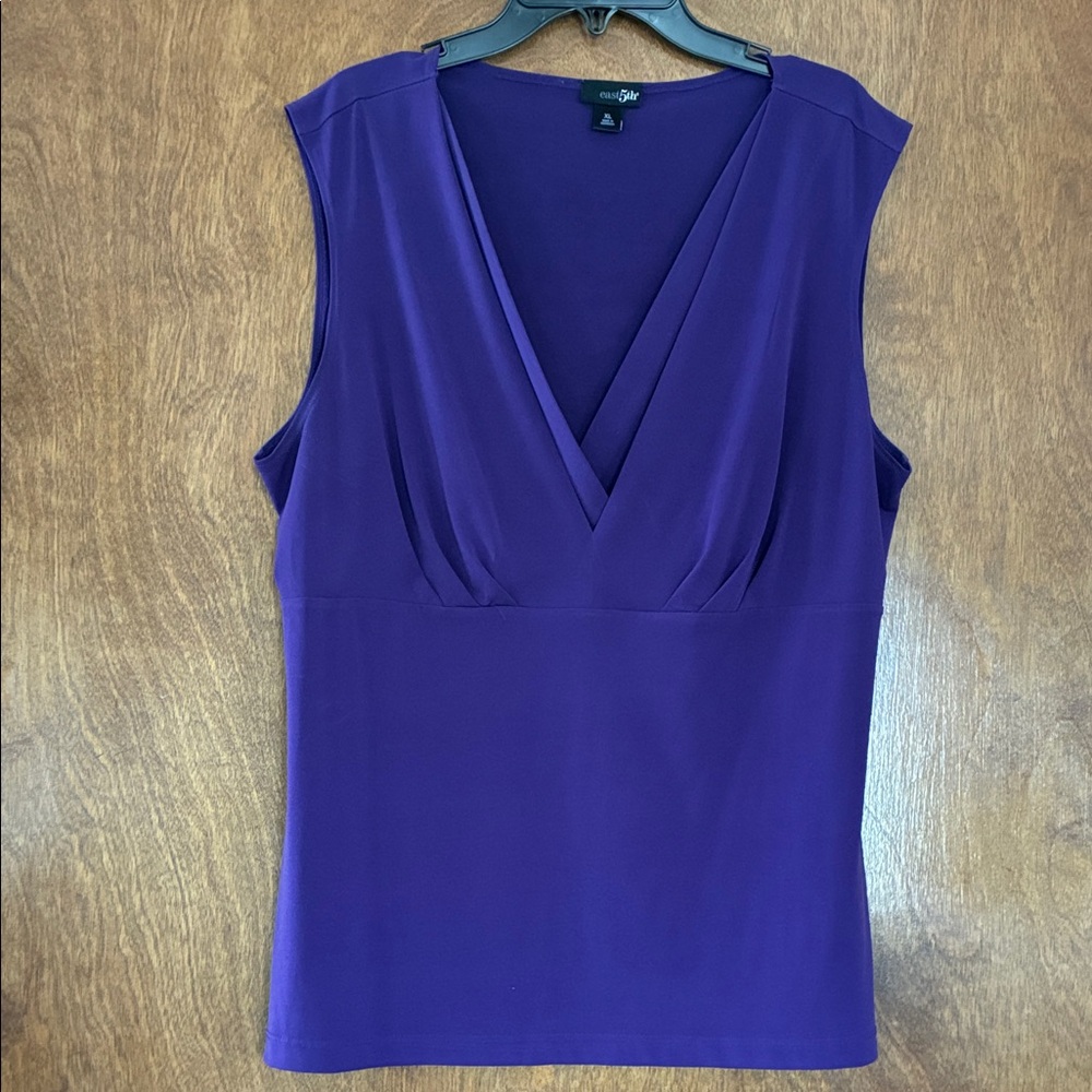 East 5th Deep V-Neck Purple Sleeveless Camisole